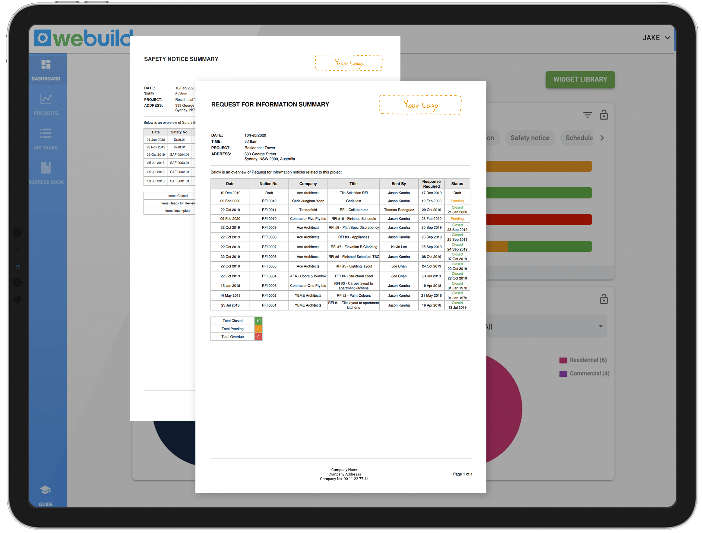 Construction branded reports AU