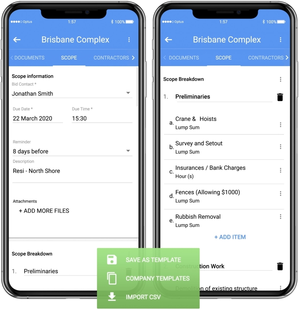 AU Scope of Work Template