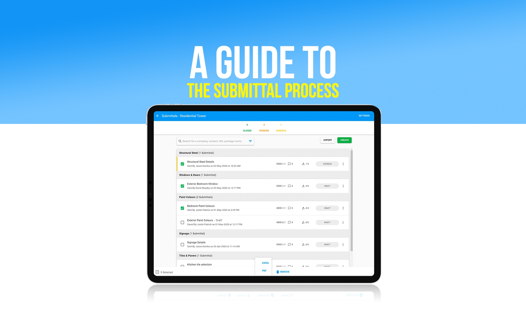 A guide to the construction submittal process