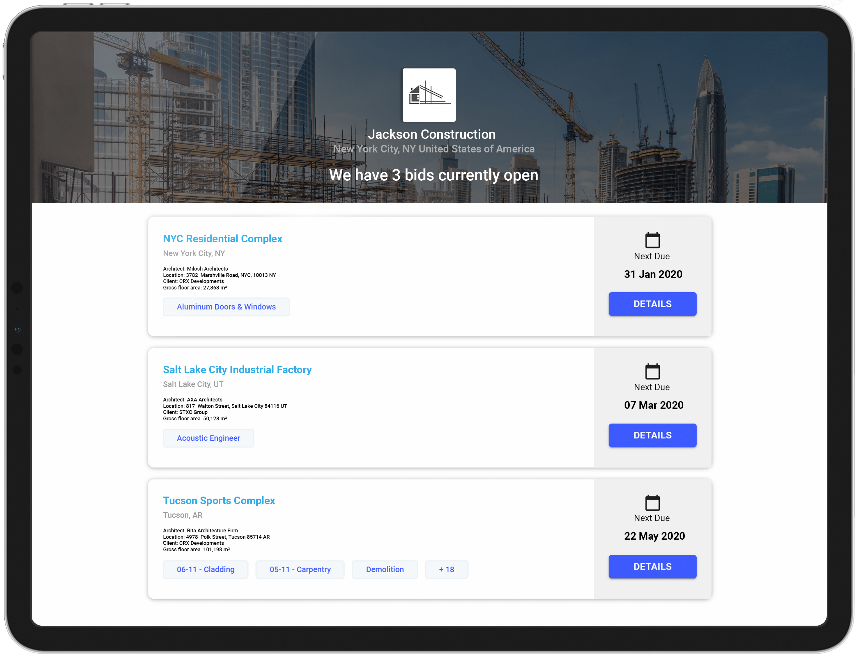 US 05 iPad Bid Portal